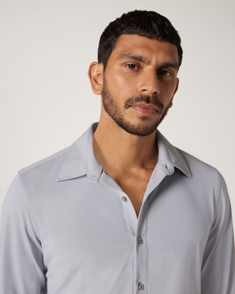 Slim Travel Shirt, Grey, hi-res